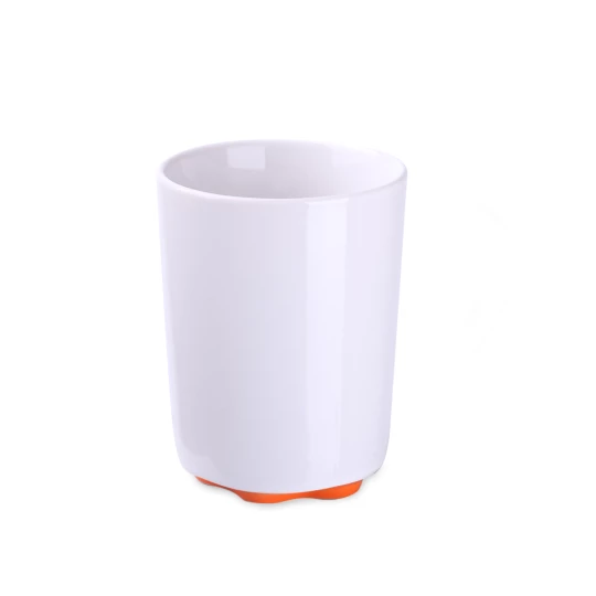 Kubek Ivory 103ml biały/pomarańczowy (M498)