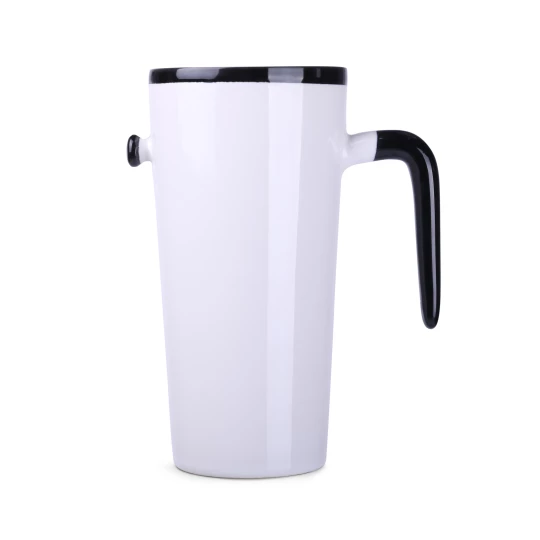 Kubek Idea 390ml biały/czarny (M494)