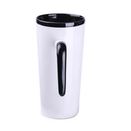 Kubek Idea 390ml biały/czarny (M494)