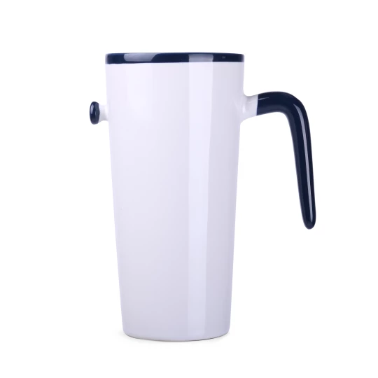 Kubek Idea 390ml biały/granatowy (M494)