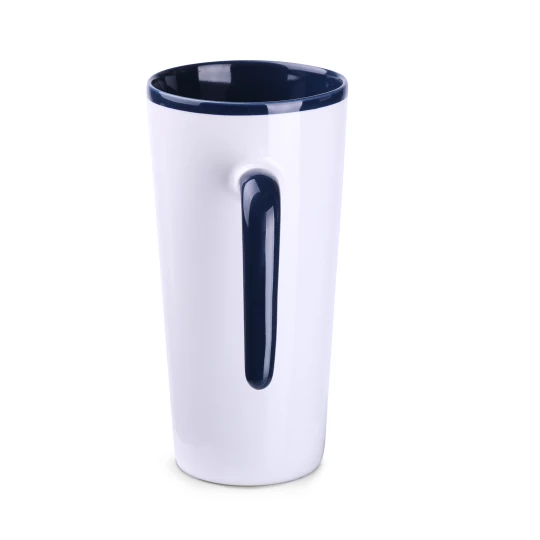 Kubek Idea 390ml biały/granatowy (M494)