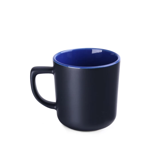 Kubek Rico Supreme 250ml czarny/refex blue (M493)