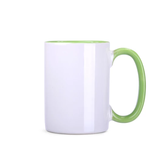 Kubek Evergreen 300ml biały/jasnozielony (M499)