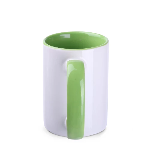 Kubek Evergreen 300ml biały/jasnozielony (M499)