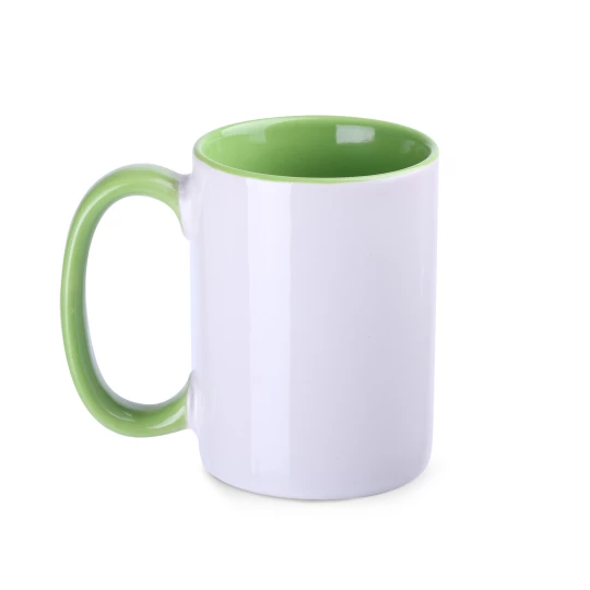 Kubek Evergreen 300ml biały/jasnozielony (M499)
