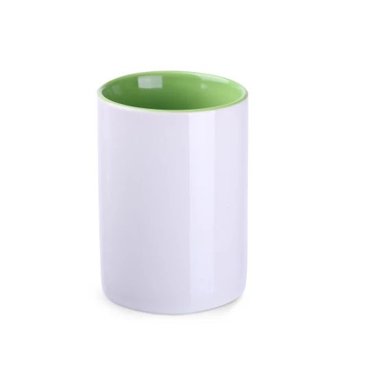 Kubek Evergreen 300ml biały/jasnozielony (M499)