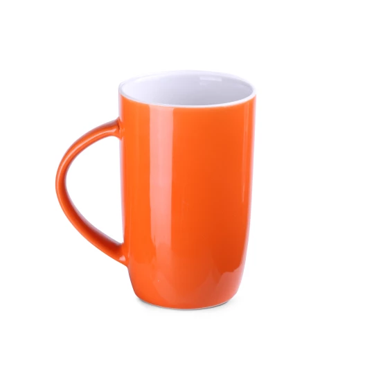 Kubek Fox 270ml pomarańczowy/biały (M496)