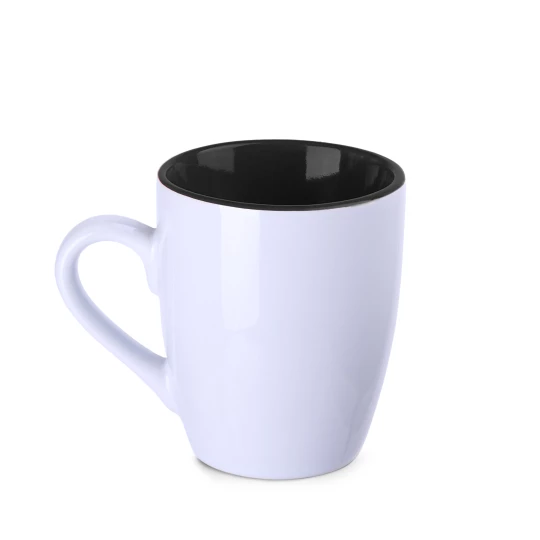 Kubek Ilona Duo 300ml biały/czarny (M508)