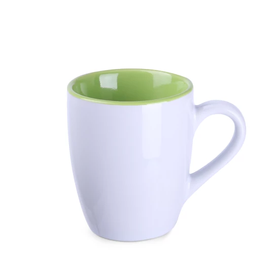 Kubek Ilona Duo 300ml biały/jasnozielony (M508)
