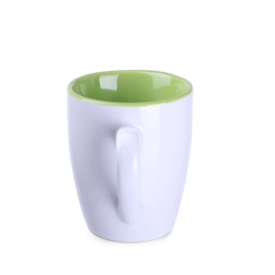 Kubek Ilona Duo 300ml biały/jasnozielony (M508)
