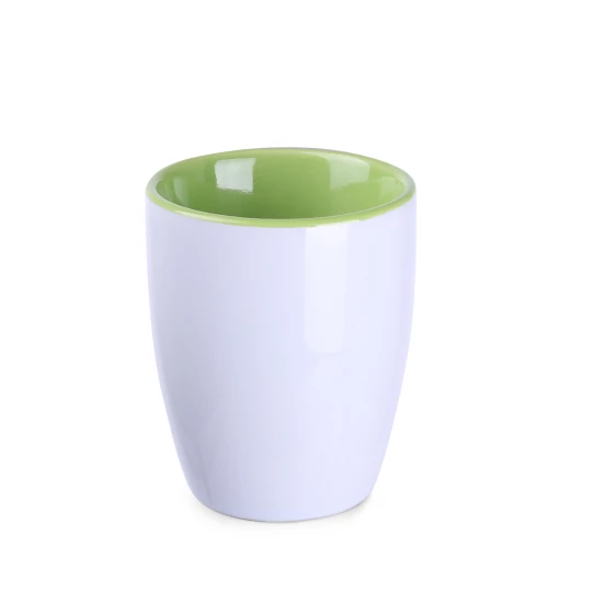 Kubek Ilona Duo 300ml biały/jasnozielony (M508)