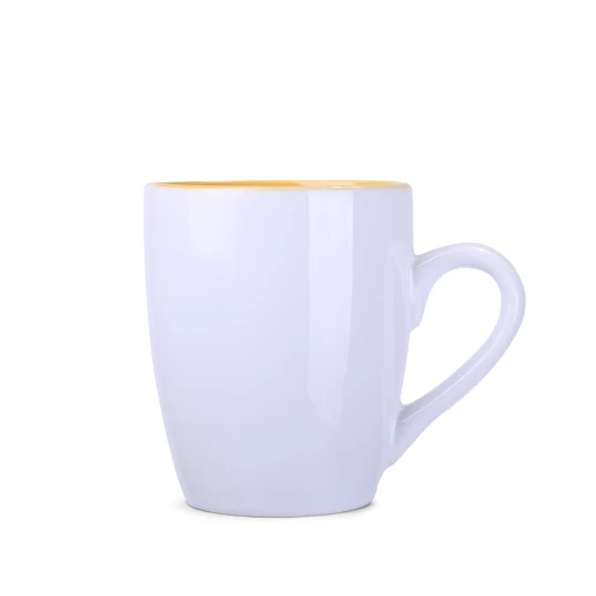 Kubek Ilona Duo 300ml biały/żółty (M508)