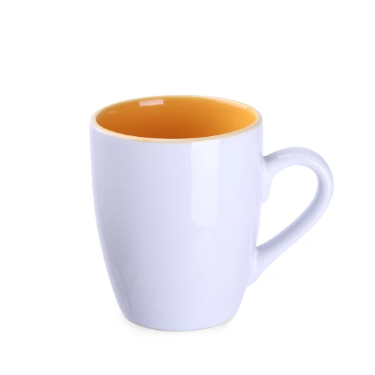Kubek Ilona Duo 300ml biały/żółty (M508)