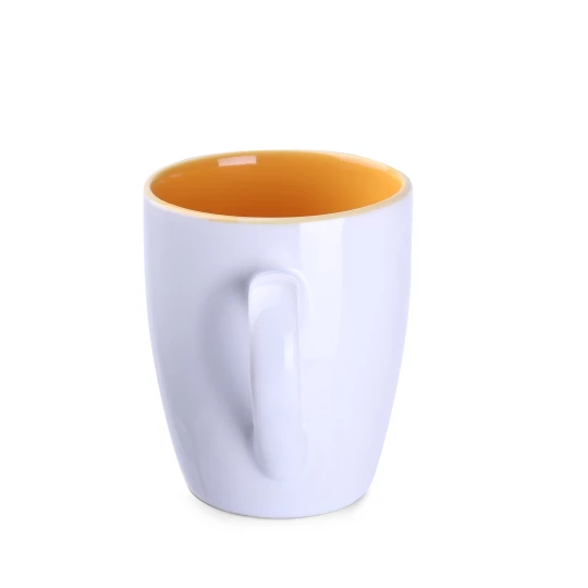Kubek Ilona Duo 300ml biały/żółty (M508)