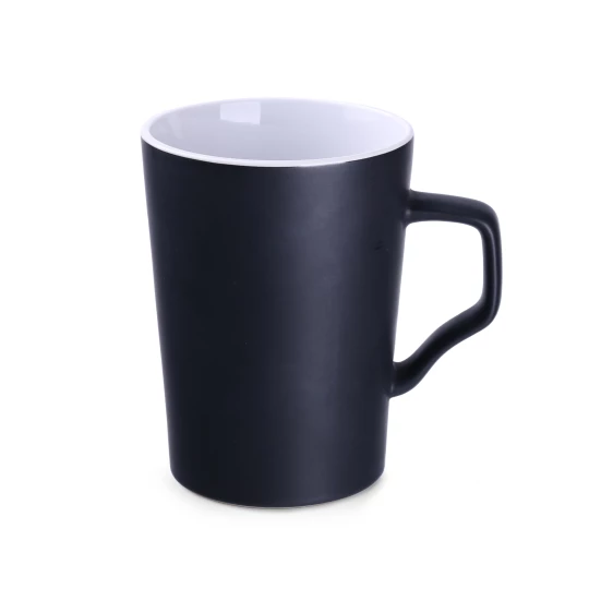 Kubek Glen Supreme 380ml czarny/biały (M511)