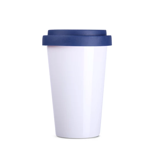 Kubek Freedom Classic 300ml biały/granatowy (M118)