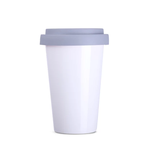 Kubek Freedom Classic 300ml biały/szary (M118)