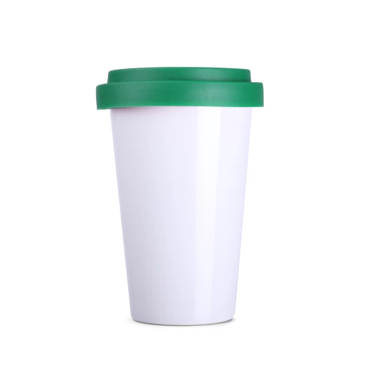Kubek Freedom Classic 300ml biały/zielony (M118)