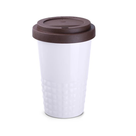 Kubek Freedom Excellence Classic 300ml biały/brązowy (M455)