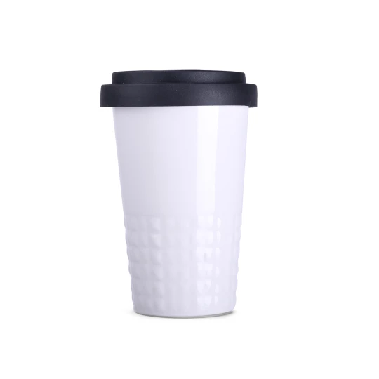 Kubek Freedom Excellence Classic 300ml biały/czarny (M455)