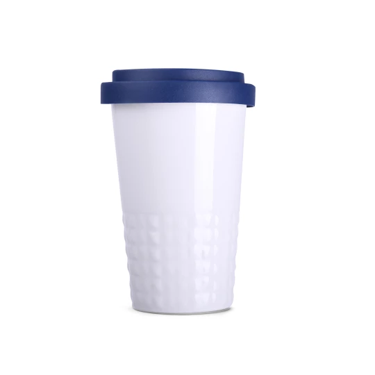 Kubek Freedom Excellence Classic 300ml biały/granatowy (M455)