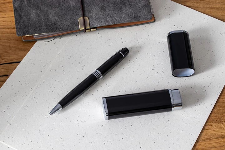 Długopis metalowy w etui - czarny - (GM-17481-03)