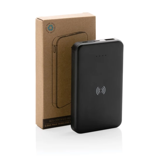 Power bank 5000 mAh, ładowarka bezprzewodowa 5W (P322.621)