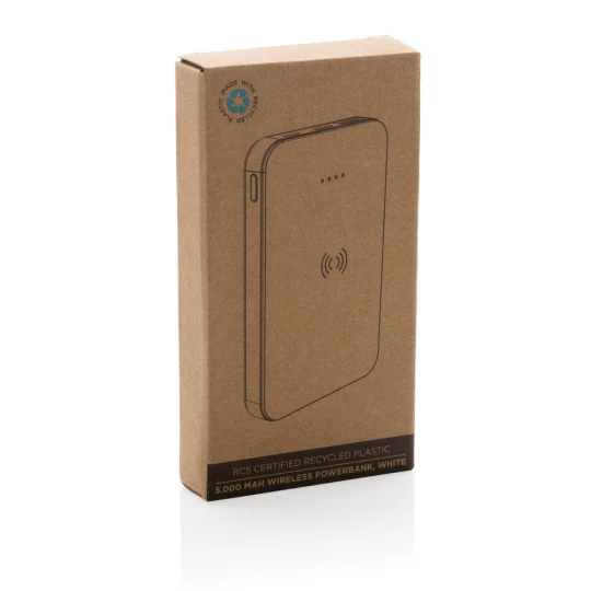 Power bank 5000 mAh, ładowarka bezprzewodowa 5W (P322.623)