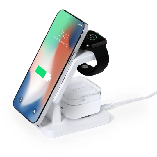 Wielofunkcyjna ładowarka bezprzewodowa 15W, stojak na telefon (V1351-02)