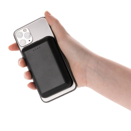 Magnetyczny, bezprzewodowy power bank 5000 mAh, 5W (P322.281)