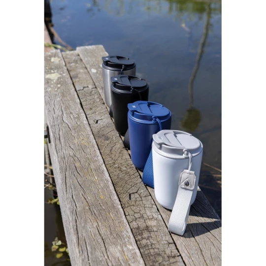 Kubek termiczny 380 ml Cuppa, stal nierdzewna z recyklingu (P435.022)