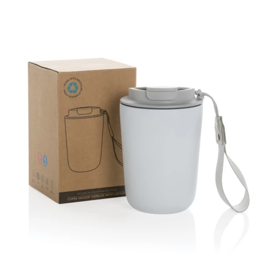 Kubek termiczny 380 ml Cuppa, stal nierdzewna z recyklingu (P435.023)