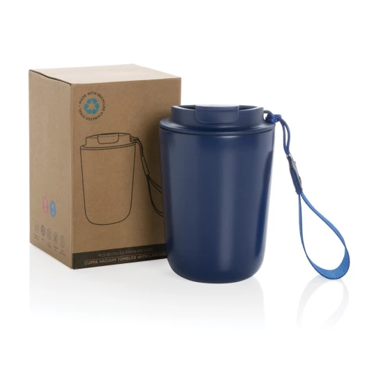 Kubek termiczny 380 ml Cuppa, stal nierdzewna z recyklingu (P435.025)