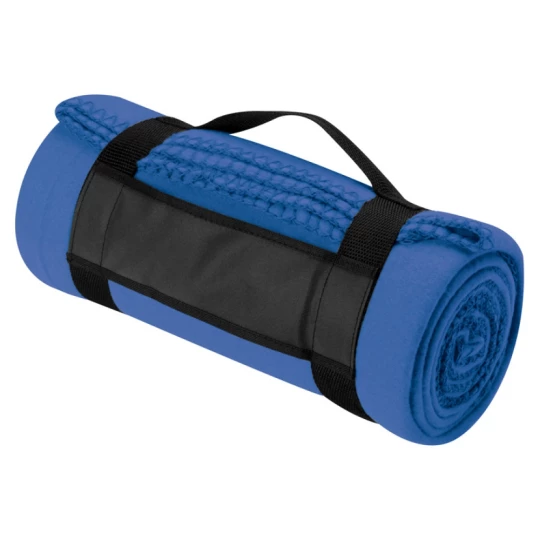 Koc polarowy z paskiem - niebieski - (GM-66902-04)