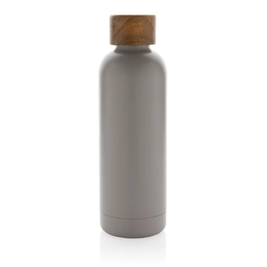 Butelka termiczna 500 ml Wood, stal nierdzewna z recyklingu (P435.539)