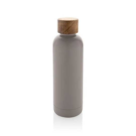 Butelka termiczna 500 ml Wood, stal nierdzewna z recyklingu (P435.539)