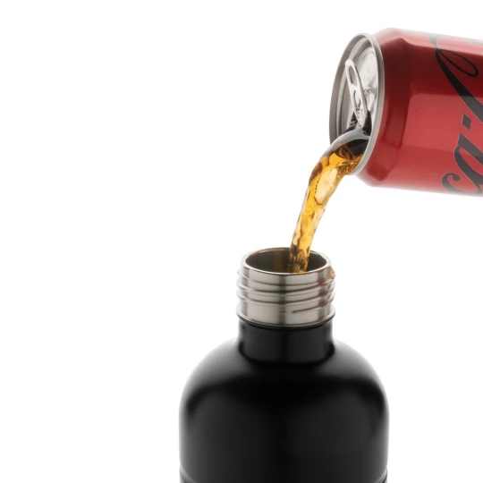 Butelka sportowa 800 ml Soda, stal węglowa z recyklingu (P435.801)