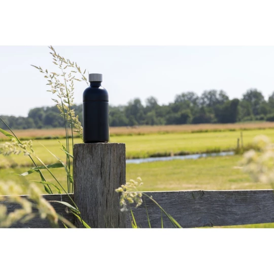 Butelka sportowa 800 ml Soda, stal węglowa z recyklingu (P435.801)