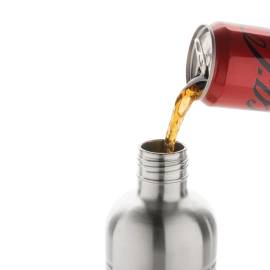 Butelka sportowa 800 ml Soda, stal węglowa z recyklingu (P435.802)