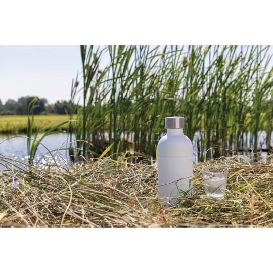 Butelka sportowa 800 ml Soda, stal węglowa z recyklingu (P435.803)