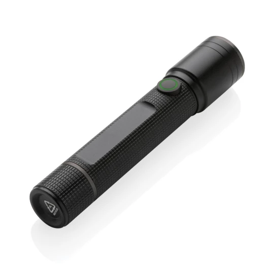 Kieszonkowa latarka Gear X, ładowana przez USB, aluminium z recyklingu (P513.901)
