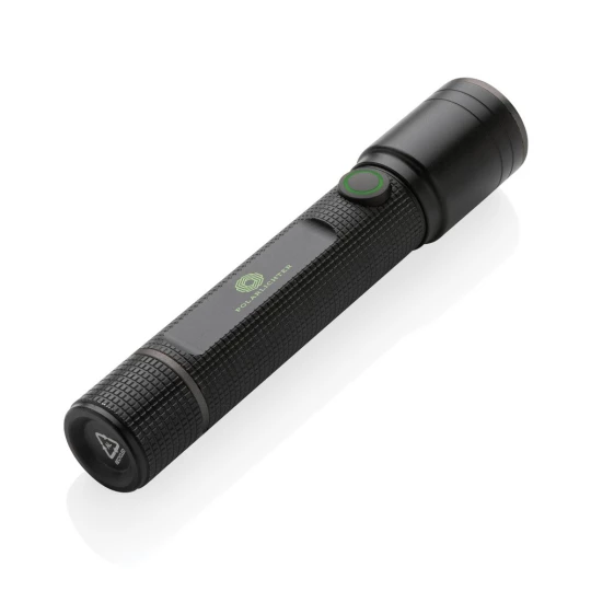 Kieszonkowa latarka Gear X, ładowana przez USB, aluminium z recyklingu (P513.901)
