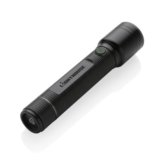 Latarka Gear X, ładowana przez USB, aluminium z recyklingu (P513.921)