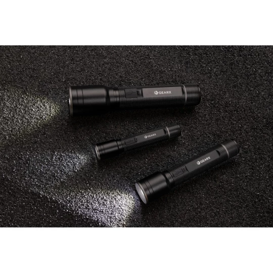 Latarka Gear X, ładowana przez USB, aluminium z recyklingu (P513.921)