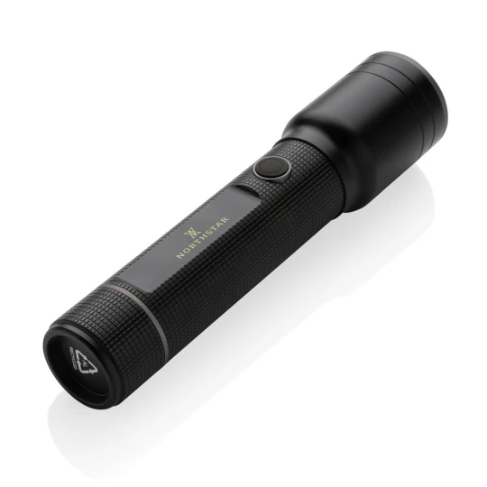Duża latarka Gear X, ładowana przez USB, aluminium z recyklingu (P513.931)