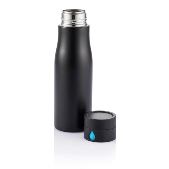 Butelka sportowa 650 ml Aqua, monitorująca ilość wypitej wody (P436.881)