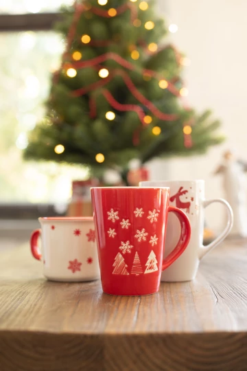 Perala porcelanowy kubek świąteczny - biały (AP803417-05)