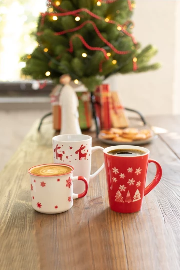 Perala porcelanowy kubek świąteczny - biały (AP803417-05)