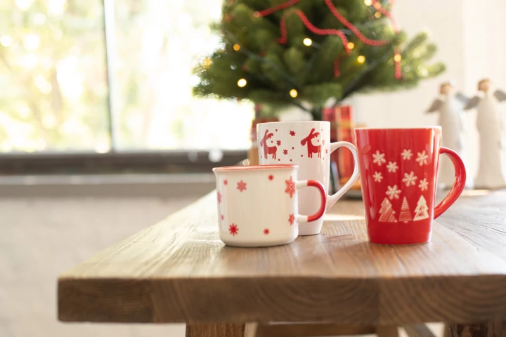 Perala porcelanowy kubek świąteczny - biały (AP803417-05)