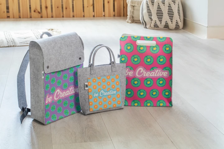 CreaFelt Shop D personalizowana torba na zakupy RPET - szary (AP716685)